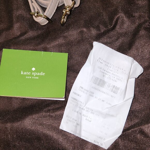 Kate Spade Beige Leather Top Handle Bag with shoulder strap - Picture 2 of 6